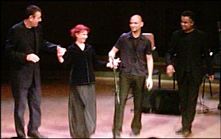 Yoni Rechter, Esther Ofarim, Eli Degibri, Michail Pawaletz @ concert in Dortmund, foto  by Conny Drees