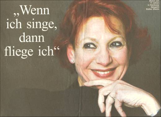 Esther Ofarim - Picture  Welt am Sonntag - Christa Kujath