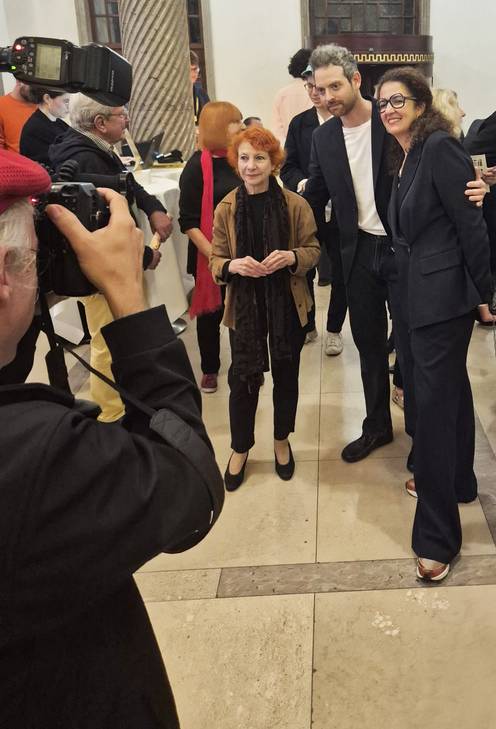 Esther Ofarim and Shaked Goren at the Filmest 2026 in Hamburg, photo taken by Roel van Nieuwenhoven.